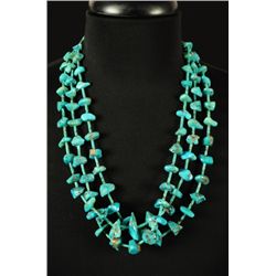 3-Strand Turquoise Necklace