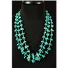 Image 1 : 3-Strand Turquoise Necklace