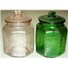 Image 1 : 2 Planters Peanuts Glass Countertop Jars