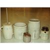 Image 1 : 5 Pieces of Stoneware Price Booker San Antonio