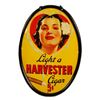 Image 1 : Harvester Cigar Oval Tin Advertising Sign