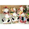 Image 4 : 11 Assorted Santa Cookie Jars