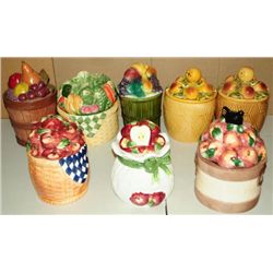 8 Fruit Basket Cookie Jars