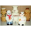 Image 1 : 5 Assorted Chef Cookie Jars