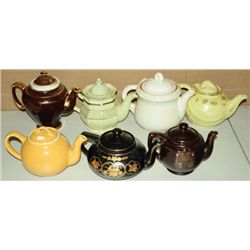 7 Assorted Teapots