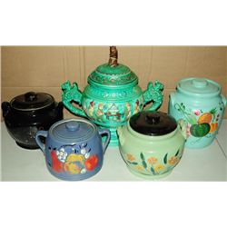 5 Assorted Cookie Jars
