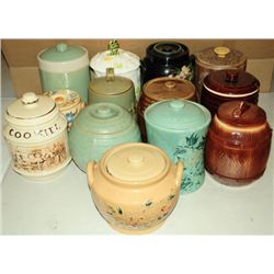 13 Assorted Cookie Jars