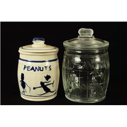 2 Planter's Peanuts Cookie Jars