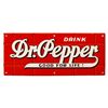 Image 1 : Dr. Pepper Red Brick Porcelain Sign