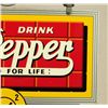 Image 8 : Dr. Pepper Die Cut 10 2 & 4 Porcelain Sign