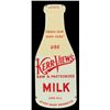 Image 1 : Kerr-View's Milk Porcelain Bottle Sign Texas Dairy
