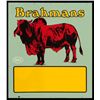 Image 8 : Red Brahmans Cattle Porcelain Ranch Sign