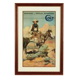 Colt  Tex & Patches Poster Rare Spanish Version