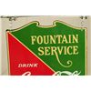 Image 3 : Coca Cola Fountain Service Hanging Sign & Bracket