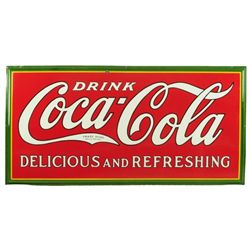 Coca Cola Porcelain Soda Fountain Sign