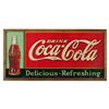 Image 1 : 1937 Coca Cola Delicious-Refreshing Tin Sign