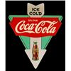 Image 1 : Coca Cola Wooden Triangle Sign
