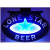 Image 1 : Rare Lone Star Beer Neon Over Porcelain Sign