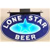 Image 2 : Rare Lone Star Beer Neon Over Porcelain Sign