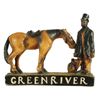 Image 1 : Green River Whiskey Chalkware Statue