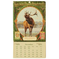 1900 Laflin & Rand Gun Powder Pocket Calendar