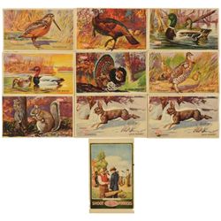 10 DuPont Gun Powders Advertising Postcards