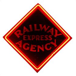 Railway Express Agency Neon Sign