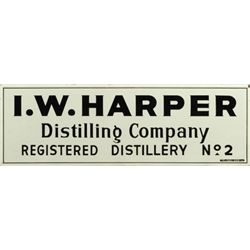 I. W. Harper Distillery Sign