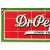 Image 2 : Dr. Pepper Red Brick Porcelain Sign