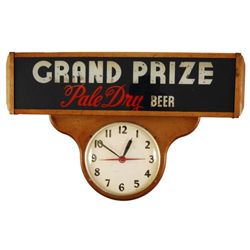 Grand Prize Beer Advertising Clock