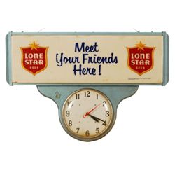 Lone Star Beer Advertising Clock