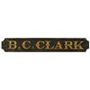 Image 1 : B.C. Clark Double-Sided Wood Sign