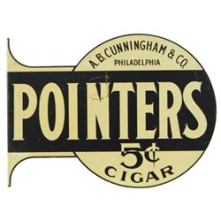 Pointers 5 Cent Cigar Flange Sign