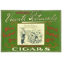 Vicente Portuondo Cigars Tin Sign