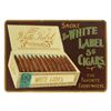 Image 1 : White Label Cigars Tin Advertising Sign