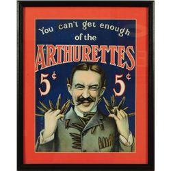 Arthurettes 5 Cent Cigars Advertising