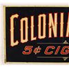 Image 2 : Colonial Club 5 Cent Cigars Flanged Sign