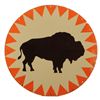 Image 1 : Houston Buffs Baseball Team Porcelain Buffalo Sign