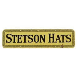 Stetson Hats Porcelain Sign