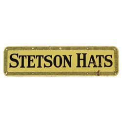 Stetson Hats Porcelain Sign