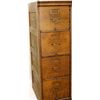 Image 1 : Antique 4 drawer oak file cabinet.