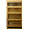 Image 1 : 4 stacker lawyers bookcase in oak by Globe
