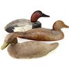 Image 1 : Collection of 3 vintage wood duck decoys.