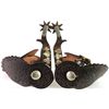 Image 1 : Pair single mount spurs with card suite pattern