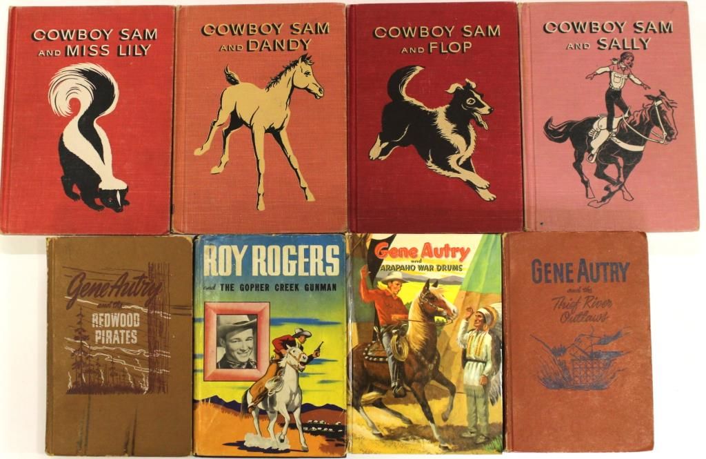 Collection of 8 vintage western books includes