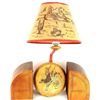 Image 1 : Collection of 2 includes cowboy wall lamp C.