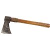 Image 1 : Iron head camp axe with brass tacked handle