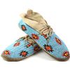 Image 1 : Pair beaded moccasins Mens size showing very