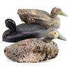 Image 1 : Collection of 3 vintage duck decoys, 2 wood
