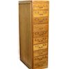 Image 1 : Antique oak floor model file cabinet 10 drawer.